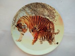 Тарелка настенная 20см Тигры-1