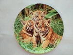 Тарелка настенная 20см Тигрята-5