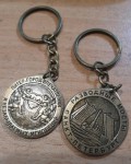 Брелок-монета на удачу Питерский рубль-Медный всадник-бронза