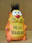 Кот малый Саймон рыжий -копилка