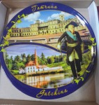 Тарелка фарф.20см Гатчина-/коллаж/