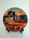 Тарелка настенная 12,5см Ночной Петербург- коллаж