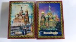 Шкатулка деревянная 16х11см СПБ Спас на крови