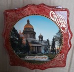 Шкатулка лаковая 9х9 СПБ 