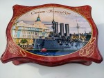 Шкатулка деревянная Руслан фигурный 18х13-СПБ-Аврора